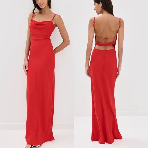 Anna October Yelena Red Maxi Dress - Picture 1 of 7